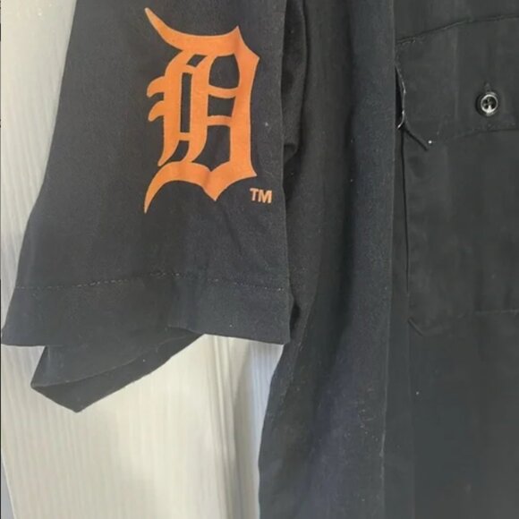 Dickies Made in Detroit Tigers Button Down mechanic Work Shirt 2XL - Picture 4 of 6